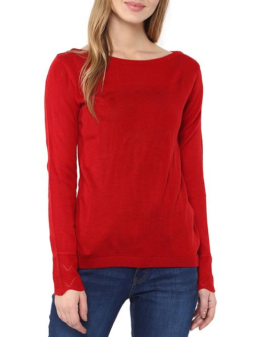 red woollen pullover - 14321812 - Very Small Image - 1