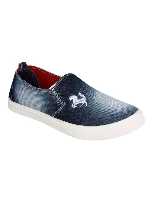 blue denim casual slipon - 14324099 - Very Small Image - 1