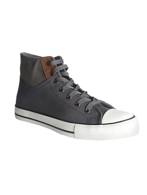 grey Canvas lace up sneaker - 14325078 - Very Small Image - 1