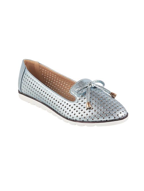 blue leatherette slip on loafers - 14332752 - Very Small Image - 1