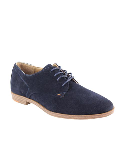 navy suede lace-up derby - 14341014 - Very Small Image - 1