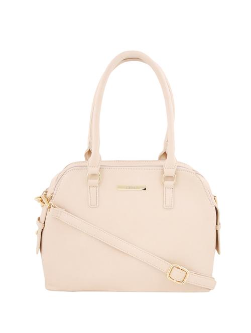 beige leatherette handbag - 14341285 - Very Small Image - 1
