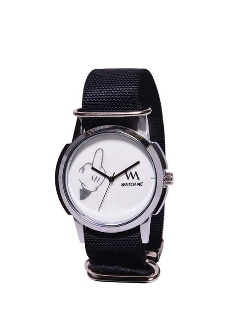 watch me round dial nylon strap analog watch - 14342020 - Very Small Image - 1