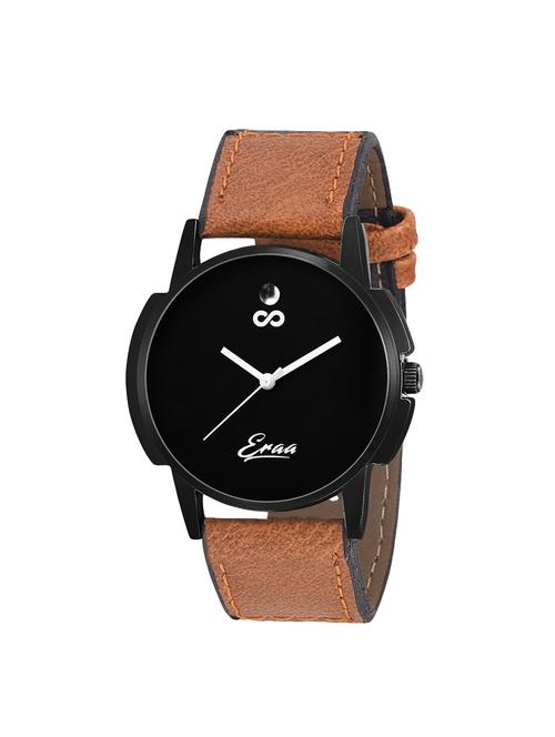 eraa men brown & black analog wrist watch - 14342365 - Very Small Image - 1