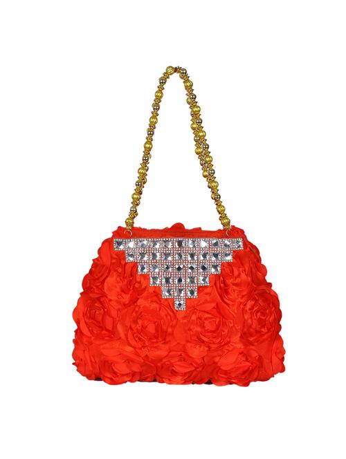 red silk ethnic clutch - 14347595 - Very Small Image - 1