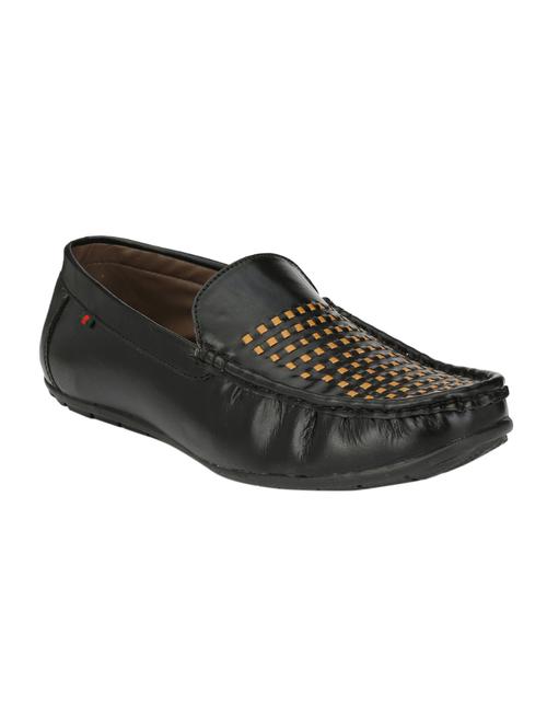 black leatherette slip on loafer - 14359192 - Very Small Image - 1