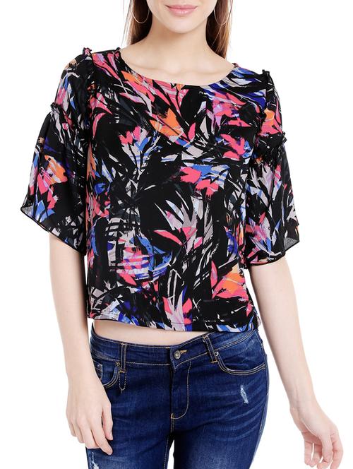 frill bell sleeved top - 14364099 - Very Small Image - 1