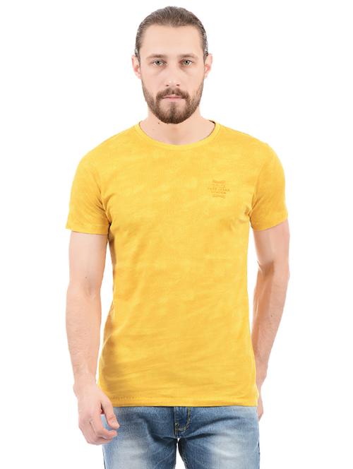yellow cotton t-shirt - 14365656 - Very Small Image - 1