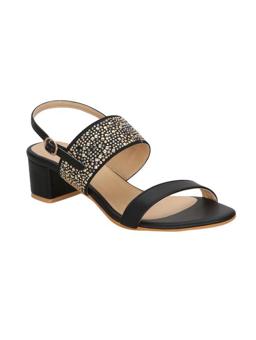 Black Back Strap Sandal - 14370305 - Very Small Image - 1