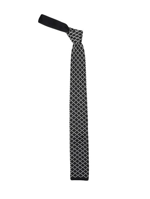 black micro fibre tie - 14376830 - Very Small Image - 1