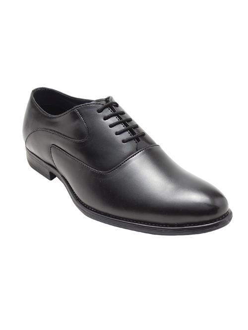 black Leatherette lace-up oxford - 14379580 - Very Small Image - 1