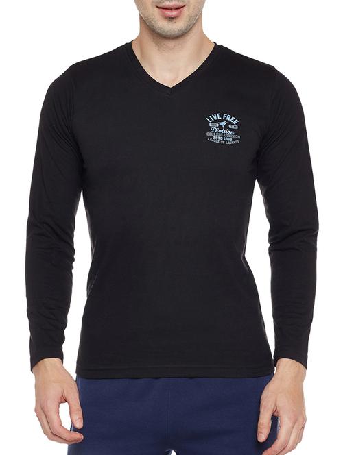 black cotton  t-shirt - 14395577 - Very Small Image - 1