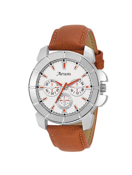 arum brown stylish watch for men - 14397362 - Very Small Image - 1