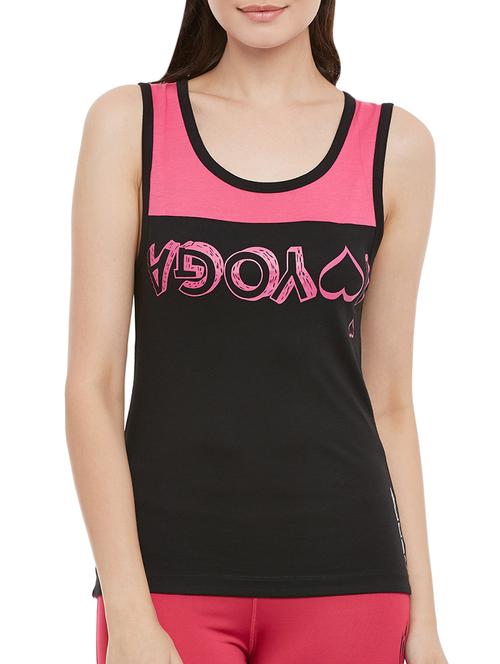 black cotton tank tee - 14410083 - Very Small Image - 1