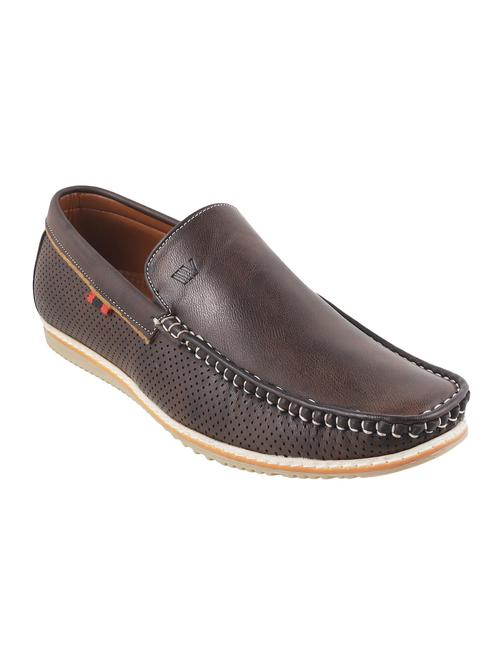 brown leatherette loafer - 14437099 - Very Small Image - 1
