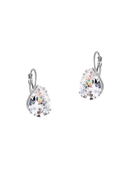 White Copper Studs Earrings - 14445024 - Very Small Image - 1