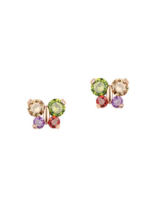 multi colored copper studs earrings - 14445038 - Very Small Image - 1