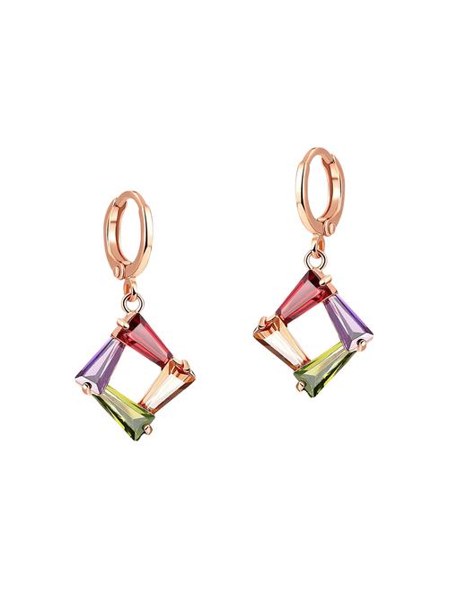 multi colored copper drop earrings - 14445096 - Very Small Image - 1