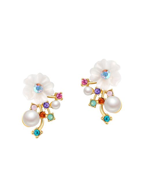 multi colored copper studs earrings - 14445150 - Very Small Image - 1