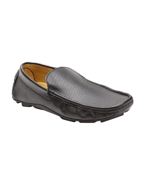 black leather slip on loafers - 14450514 - Very Small Image - 1