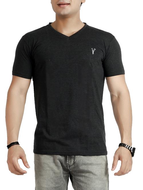Black Cotton T-shirt - 14453167 - Very Small Image - 1