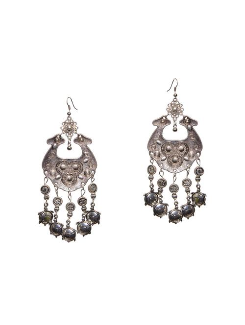 metallic metal drop earring - 14471928 - Very Small Image - 1
