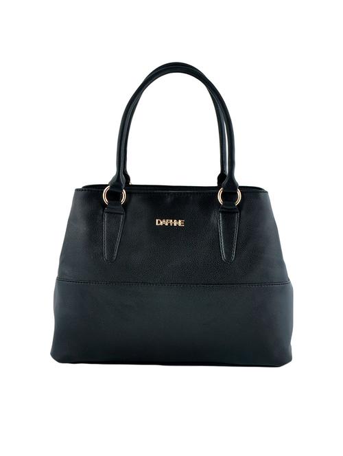 black leatherette  regular handbag - 14479870 - Very Small Image - 1