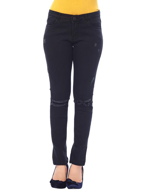 dark blue distressed jeans - 14506754 - Very Small Image - 1