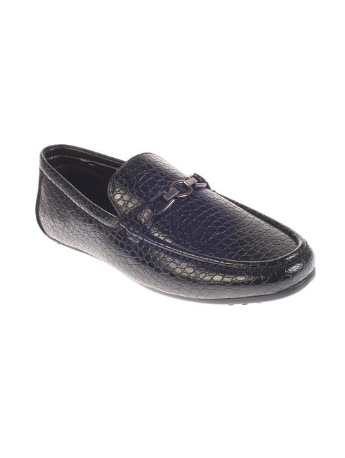 black leatherette slip on loafer - 14507058 - Very Small Image - 1