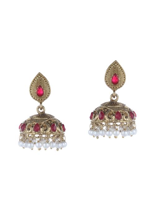 multi colored brass drop earring - 14509698 - Very Small Image - 1