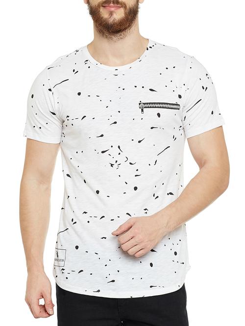 white all over print pocket t-shirt - 14515506 - Very Small Image - 1