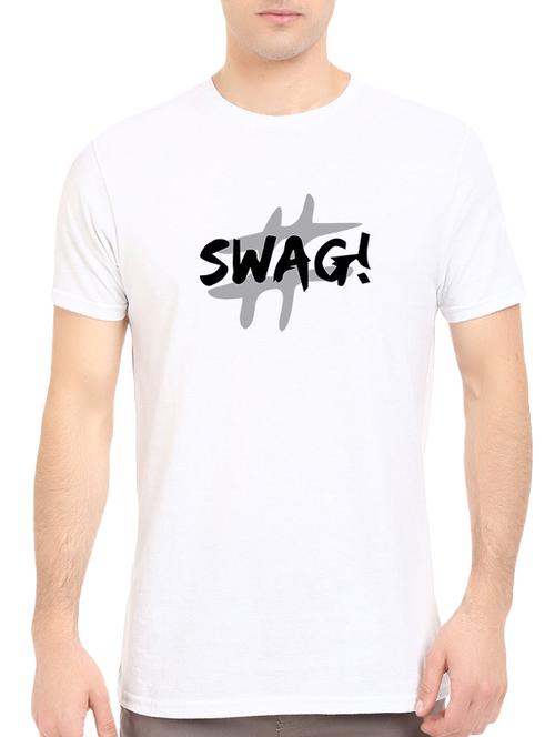 white chest print t-shirt - 14520668 - Very Small Image - 1