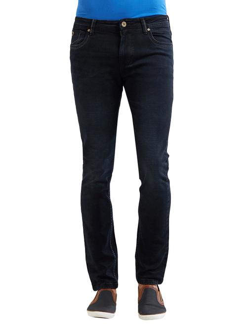 blue cotton washed jeans - 14525621 - Very Small Image - 1
