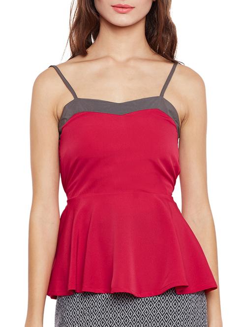 pink peplum top - 14528056 - Very Small Image - 1