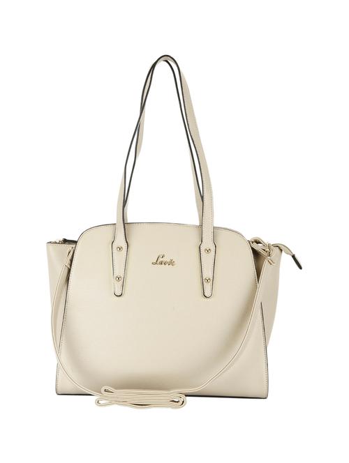 beige leatherette regular handbag - 14540148 - Very Small Image - 1