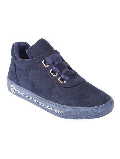blue fabric laceup sneakers - 14543860 - Very Small Image - 1