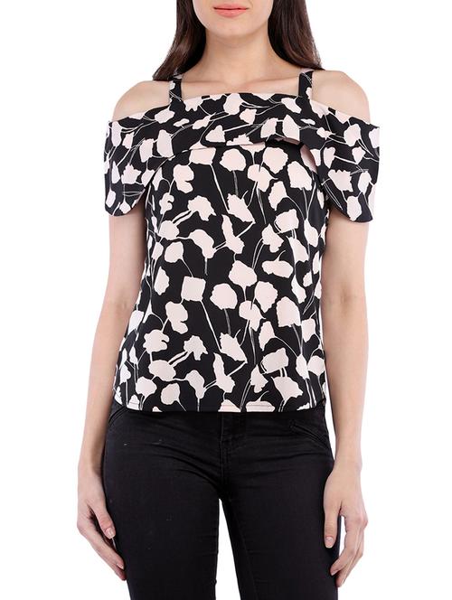 overlay cold shoulder top - 14554256 - Very Small Image - 1