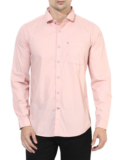 pink cotton casual shirt - 14556264 - Very Small Image - 1