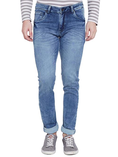 blue denim washed jeans - 14568098 - Very Small Image - 1