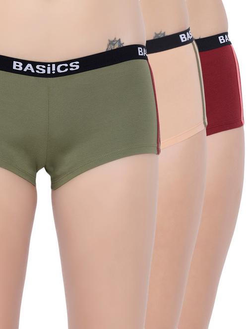 set of 3 low rise boy shorts  - 14572817 - Very Small Image - 1