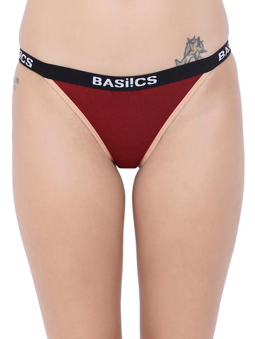 low rise solid thong panty - 14582533 - Very Small Image - 1