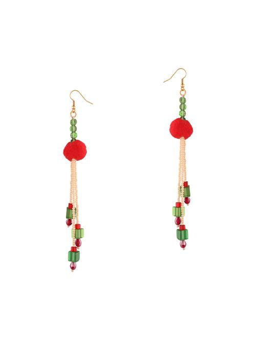 multi colored crystal drop earrings - 14589298 - Very Small Image - 1