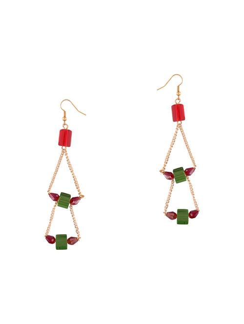 multi colored crystal drop earrings - 14589299 - Very Small Image - 1