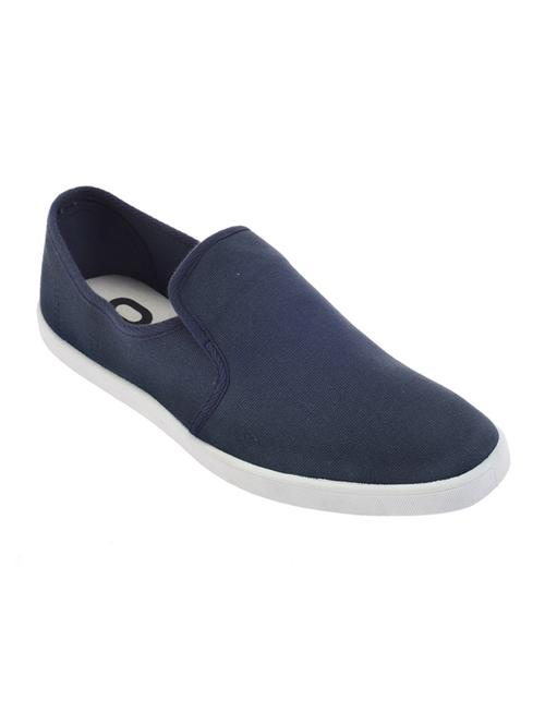 navy Canvas casual slipon - 14600147 - Very Small Image - 1