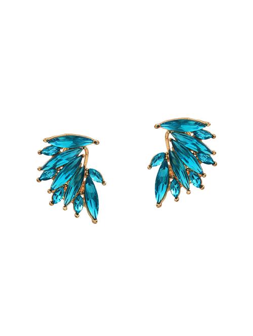 blue metal studs earrings - 14604624 - Very Small Image - 1