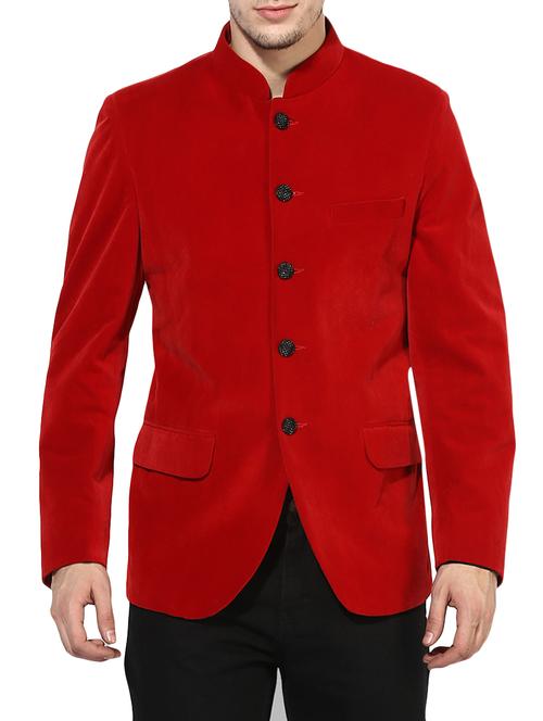 Red Velvet Casual Blazer - 14604800 - Very Small Image - 1