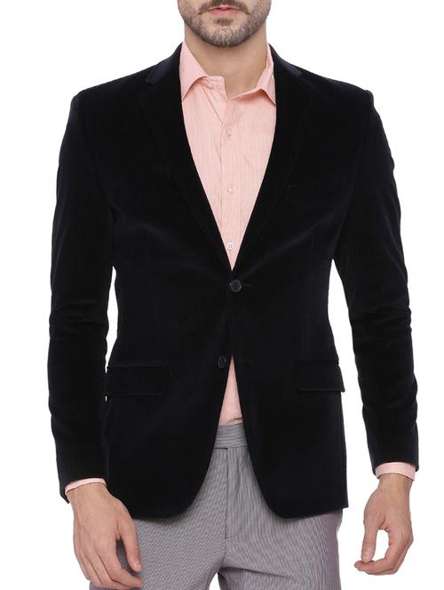 black polyester casual blazer - 14615316 - Very Small Image - 1