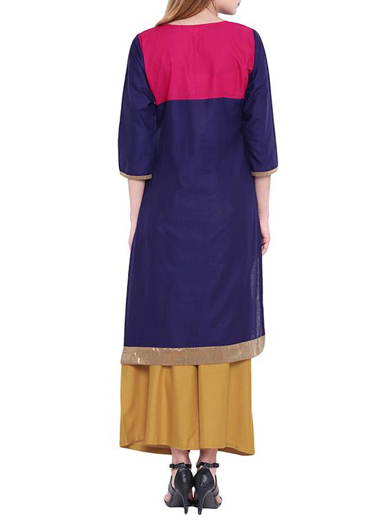 women's straight kurta - 14626438 - Standard Image - 2