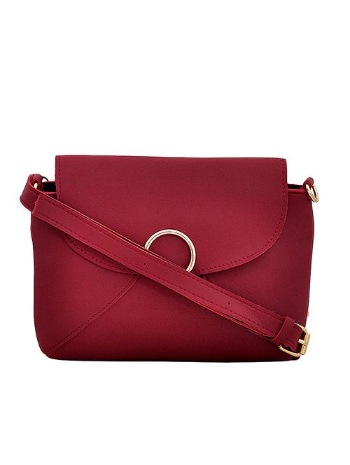 red leatherette handbag - 14627095 - Very Small Image - 1
