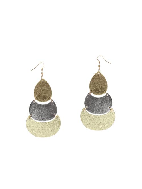 multi colored wood drop earrings - 14627295 - Very Small Image - 1